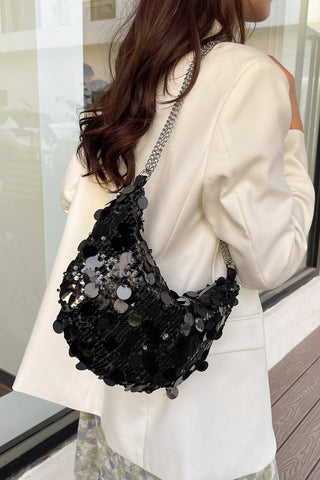 Sequin Chain Crossbody Bag -Ships 12/13