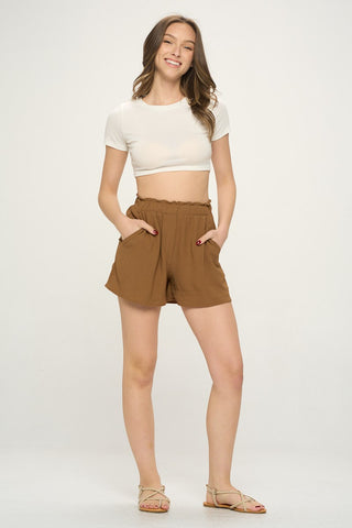 Sydney Crinkle Woven Shorts - 3 Colors