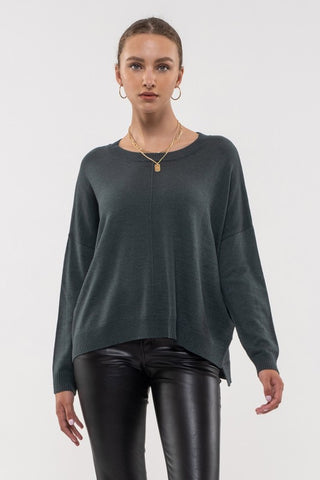 Extended Shoulder Sweater - 4 Colors