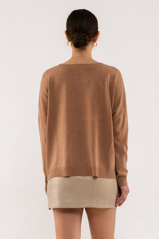 Extended Shoulder Sweater - 4 Colors