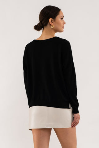 Extended Shoulder Sweater - 4 Colors