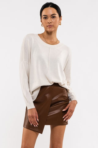 Extended Shoulder Sweater - 4 Colors