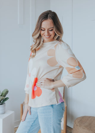Daisy Time 3/4 Sleeve Shirt