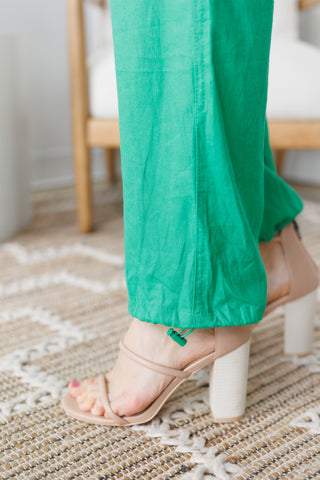 Love Tree Linen Drawstring Cargo Pants - 3 Colors