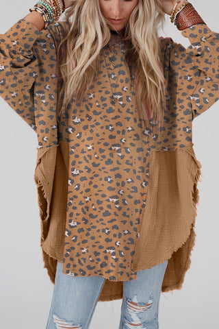 Viral Raw Hem High Low Oversized Blouse - 3 Colors! Will ship 11/10.