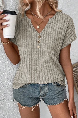 Cheyral Button Top