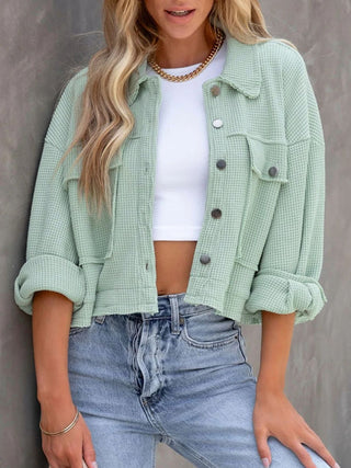 Button Up Long Sleeve Jacket -Ships 8/28