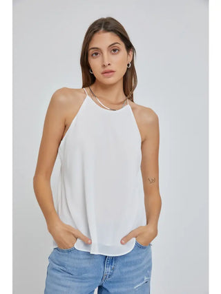 Talia Chiffon Halter Top