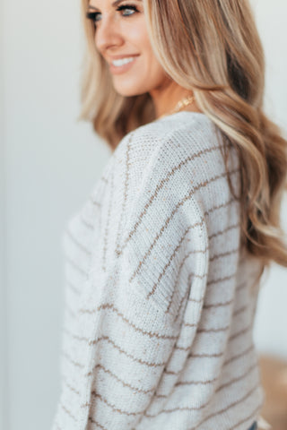 Sierra Striped Drop Shoulder Sweater - 3 Colors