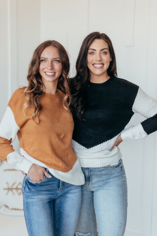 Cover Me Up Chevron Sweater - 2 Colors