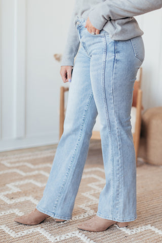 RISEN Mid Rise Straight Jeans