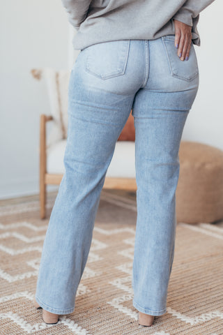 RISEN Mid Rise Straight Jeans