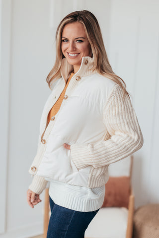 Staccato Button Down Sweater Jacket
