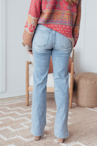 RISEN Mid Rise Straight Jeans