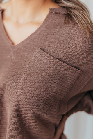 Patchwork Split Neck Top - 3 Colors