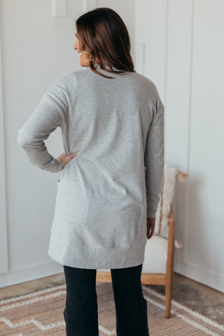 Thermal Knit Pocket Cardigan
