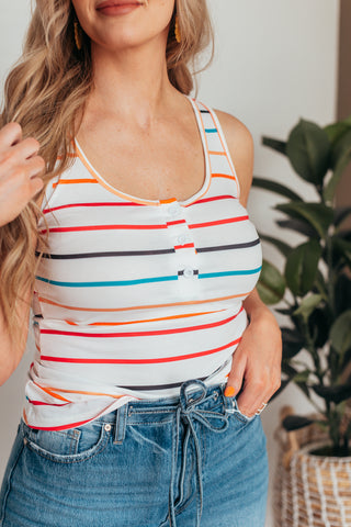 Pretty In Color Striped Tank