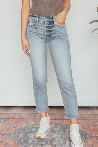 Kan Can Morgana High Rise Straight Fit Jeans