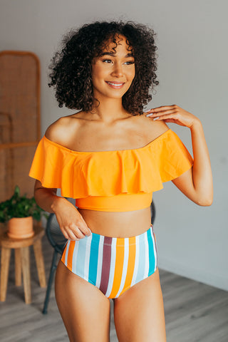 Orange You Glad Striped Bikini