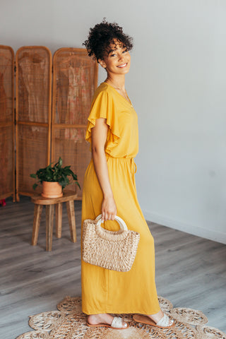 Adriana Tie Waist Maxi Dress