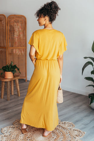 Adriana Tie Waist Maxi Dress