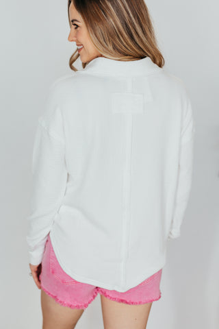 Veronica Split Neck Top