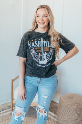 Mineral Wash Nashville Graphic Tee