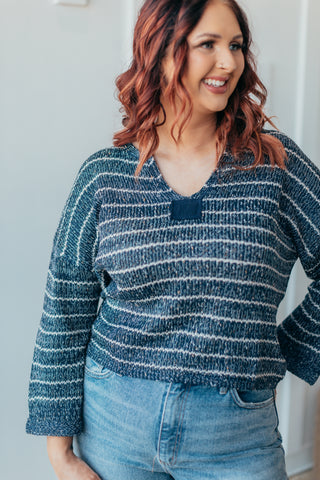 Sierra Striped Drop Shoulder Sweater - 3 Colors