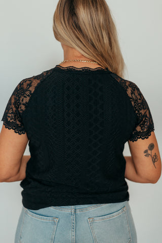 Naomi Lace V-Neck Top