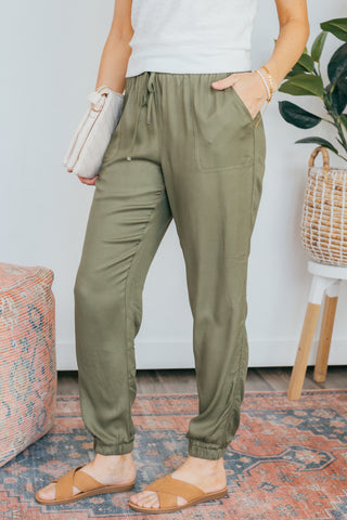 Be Cool Drawstring Joggers - 2 Colors
