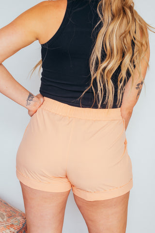 Mono B High Waist Shorts W/ Cuffed Leg - 8 Colors