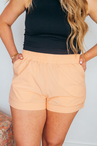 Mono B High Waist Shorts W/ Cuffed Leg - 8 Colors