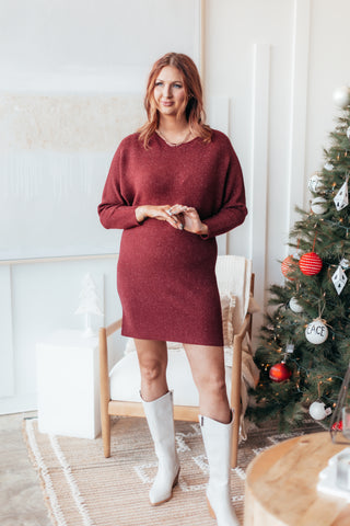 All That Glitters Sweater Dress - 2 Colors