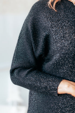 All That Glitters Sweater Dress - 2 Colors