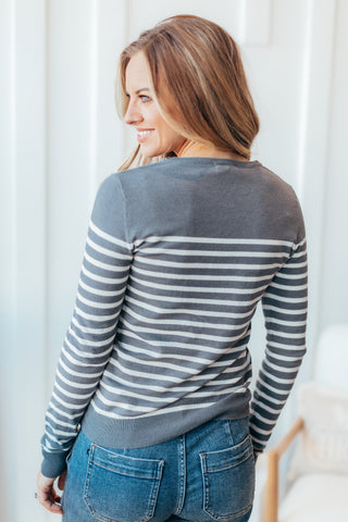 Crew Long Sleeve Striped Sweater