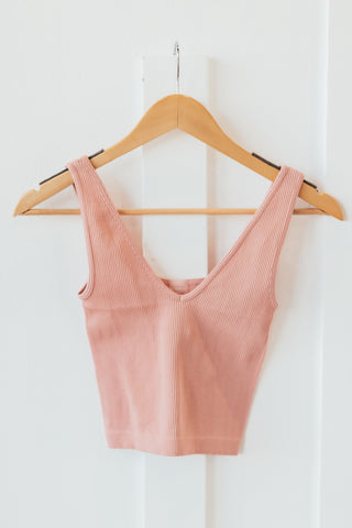 Dynamic Thick Ribbed V-Neck Tank - 3 Colors