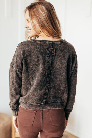 Uma Acid Wash Pullover - 2 Colors