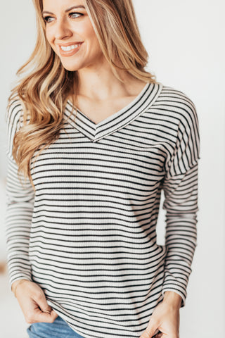 Cherish Soft Stripe Top