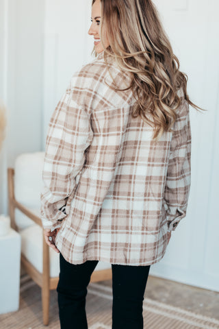 Lodge Plaid Sherpa Shacket - 2 Colors
