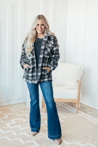 Lodge Plaid Sherpa Shacket - 2 Colors