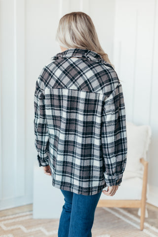 Lodge Plaid Sherpa Shacket - 2 Colors