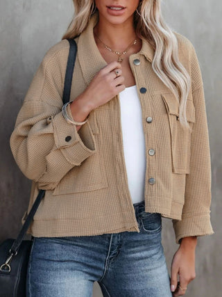 Button Up Long Sleeve Jacket -Ships 8/28