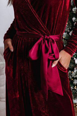 Picture Perfect Velvet Jumpsuit