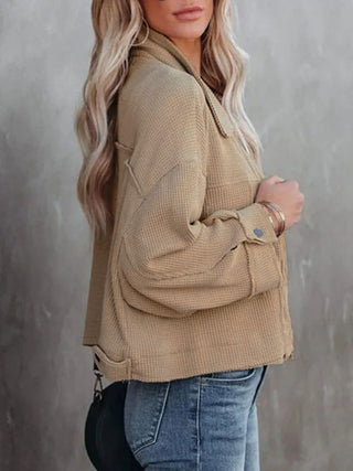 Button Up Long Sleeve Jacket -Ships 8/28