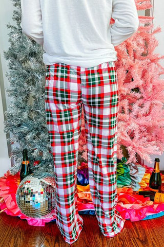 Merry Christmas Plaid Lounge Set