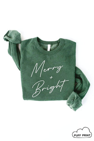 Oat Collective | Merry And Bright Graphic Sweatshirt