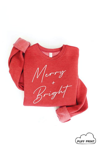 Oat Collective | Merry And Bright Graphic Sweatshirt