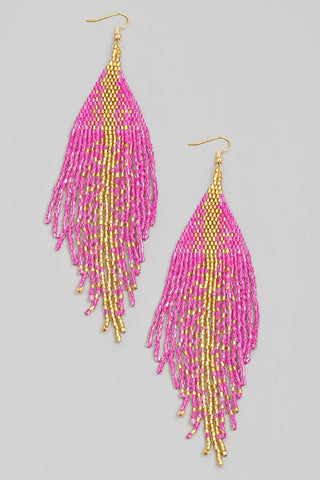 Boho Beaded Earrings - 2 Colors