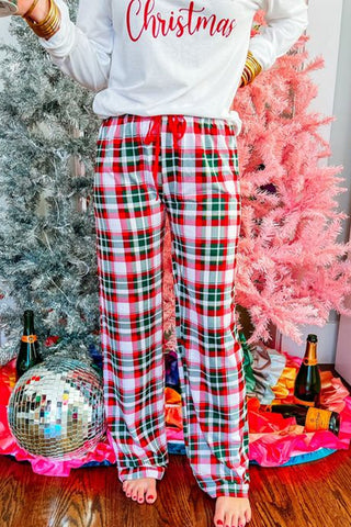 Merry Christmas Plaid Lounge Set