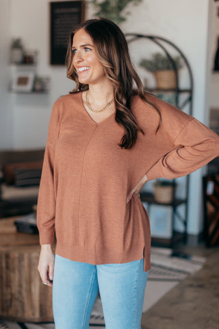 Nic Solid V-Neck Sweater - 2 Colors